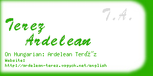 terez ardelean business card